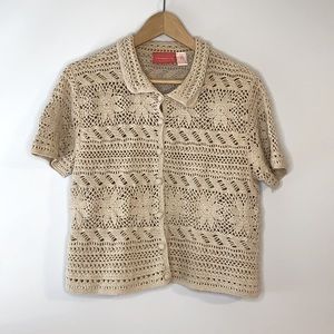 Vintage Liz Claiborne lace cardigan